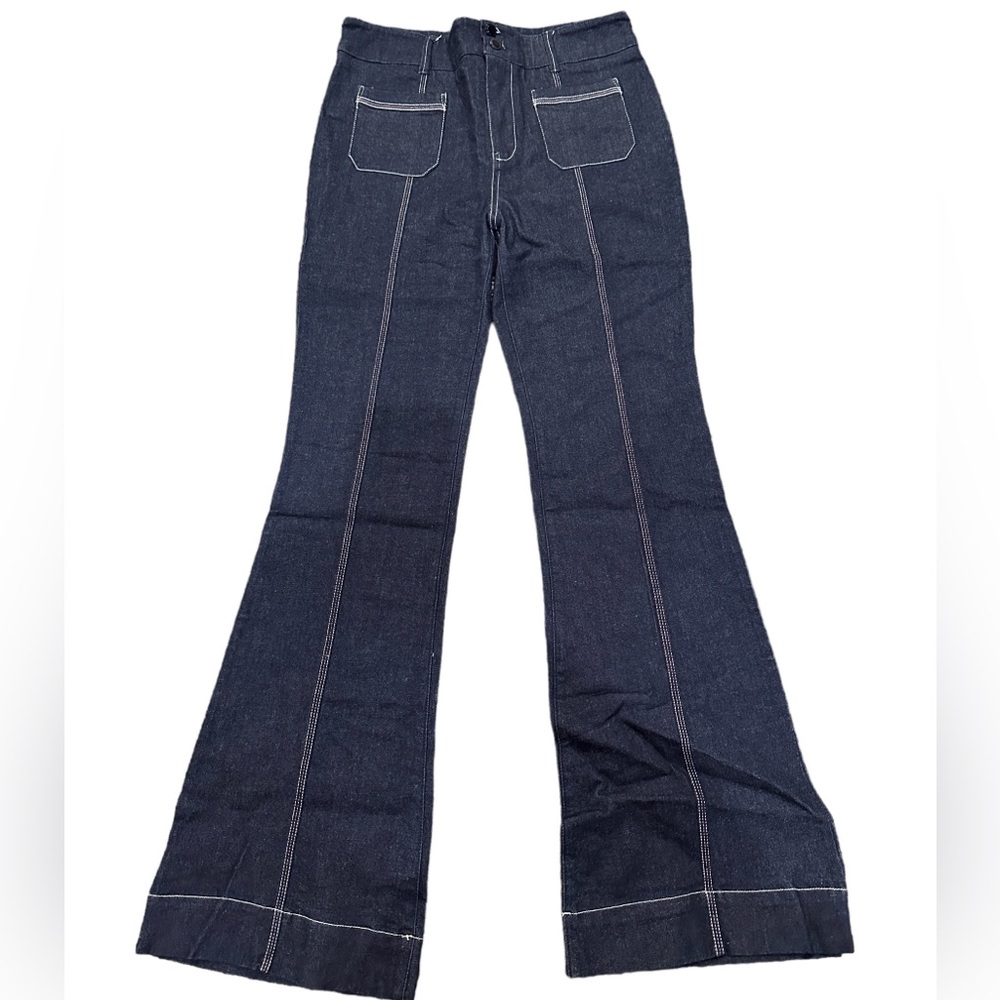 Pilcro and the letterpress bell bottom jeans size 28!
